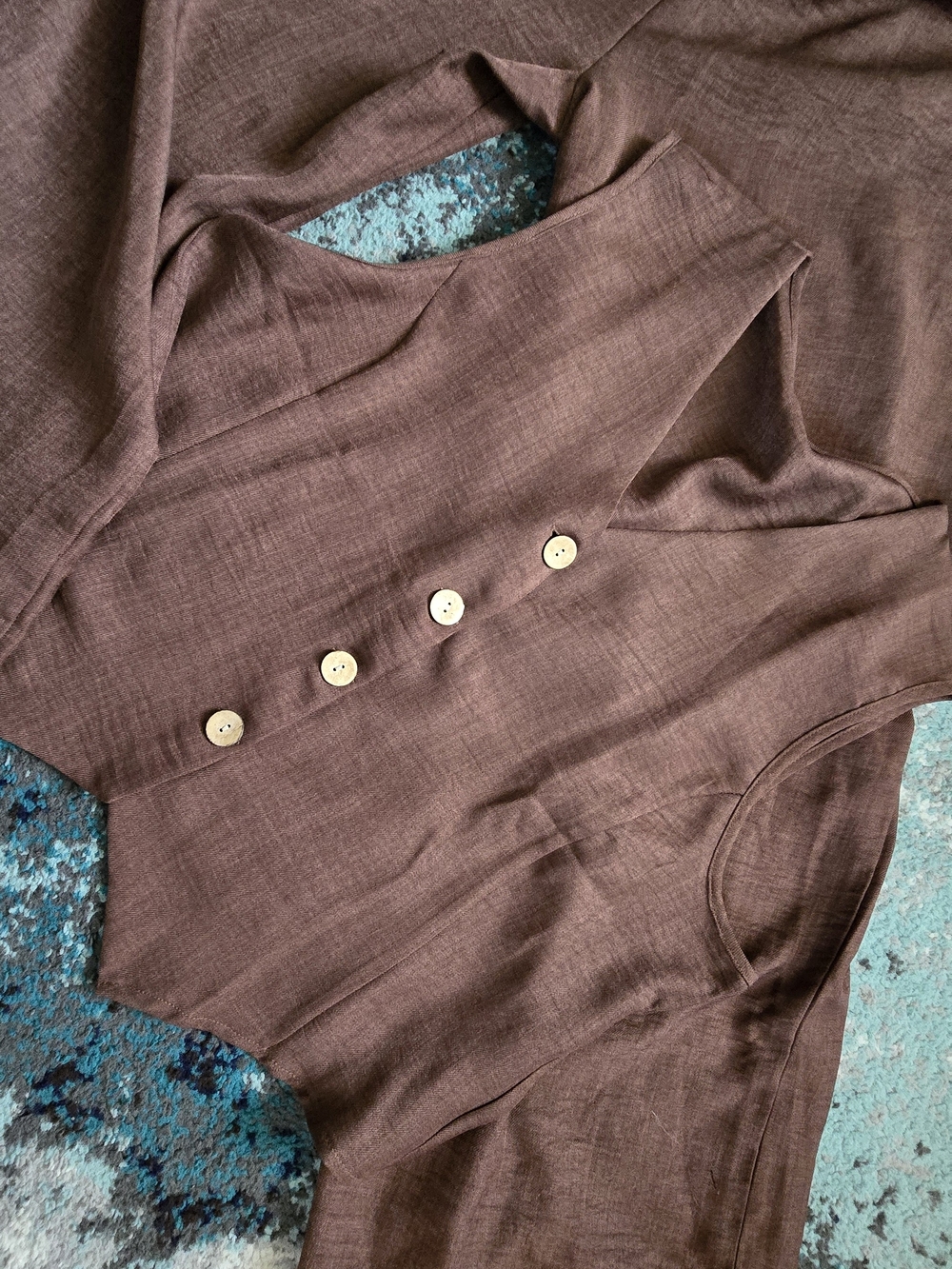 🍂Brown Women's Button-Front Top